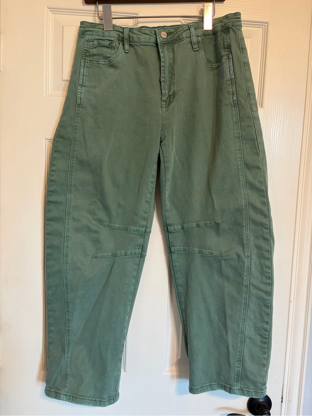 Zenana Olive Barrel Jeans
